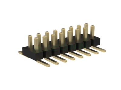 排针 间距1.0PH H1.0 2xNPin SMT W2.3PC5.0 PA2.0 PB1.4 L5.0 6T 常规 双排立贴