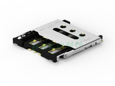 翻盖式Nano SIM卡座 1.5h 3P