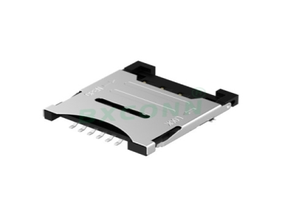 翻盖式MICRO SIM卡座 1.8H 6PIN
