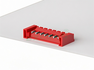 Wafer针座 间距:HY2.0mm 带扣 弯针 2-16P 红色