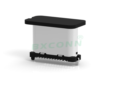 Type-C 公头 24PIN 立式贴片 高7.94 带柱