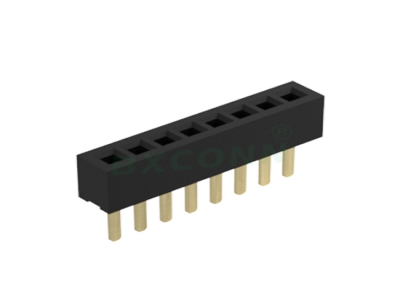 排母 间距1.0FH H2.0 1x2Pin 180度 W1.5U型 PC2.0 6T 直插